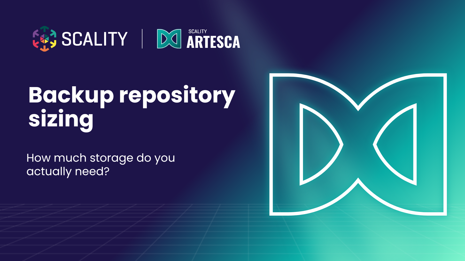 Scality ARTESCA blog hero: Backup repository sizing — how much storage do you actually need?
